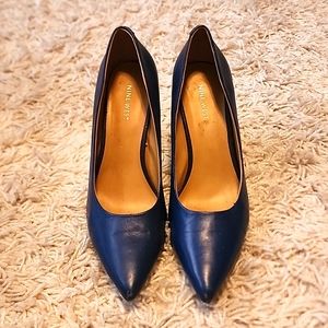 NINE WEST BLUE HEELS